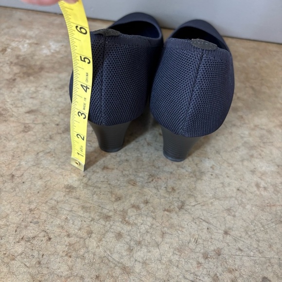 Vivaia Navy Blue Wedge Heels Size 43/11.5 - Picture 8 of 10